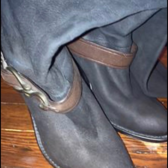 Cole Haan black suede boots - Picture 3 of 4
